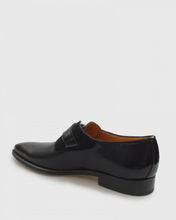 Load image into Gallery viewer, L&#39;STONY 85553MS PERFORATED SEMI PATENT BLACK MONK STRAP
