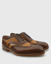 Load image into Gallery viewer, LOAKE TARANTULA BROWN-TAN GOOD YEAR WELTED BROGUE SHOES
