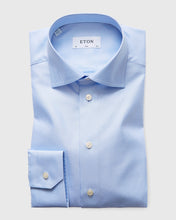 Load image into Gallery viewer, ETON 31007951122 BLUE TEXTURED TWILL SLIM SC SHIRT
