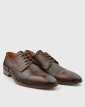 Load image into Gallery viewer, IMASCHI W233371 DERBY LACE TOE CAP BRANDY SHOE
