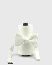 Load image into Gallery viewer, FRANCESCO TOME SS21TYO-2 SELF TIE IVORY SILK BOW
