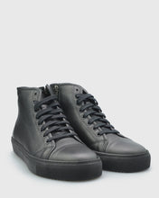 Load image into Gallery viewer, VINCENT &amp; FRANKS VFW22HT BLACK HIGH-TOP LEATHER SNEAKER
