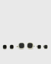 Load image into Gallery viewer, VINCENT &amp; FRANKS VF41223S RHODIUM CUFFLINKS/STUD SET
