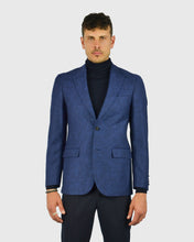 Load image into Gallery viewer, VINCENT &amp; FRANKS VFFJJ950 BLUE JAQUARD JACKET
