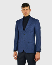 Load image into Gallery viewer, VINCENT &amp; FRANKS VFFJJ950 BLUE JAQUARD JACKET
