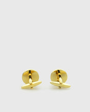 Load image into Gallery viewer, VINCENT &amp; FRANKS VF22022 ROUND GOLD CUFFLINKS
