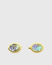 Load image into Gallery viewer, VINCENT &amp; FRANKS VF24223 ABALONE GOLD CUFFLINKS
