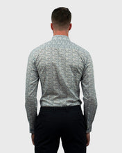 Load image into Gallery viewer, VINCENT &amp; FRANKS S193639108C WATER GREEN LIBERTY PRINT SLIM SC SHIRT
