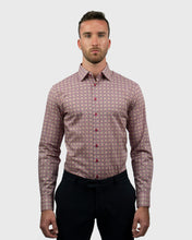 Load image into Gallery viewer, VINCENT &amp; FRANKS S183638122A FUCHSIA LIBERTY PRINT SLIM SC SHIRT

