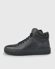 Load image into Gallery viewer, VINCENT &amp; FRANKS VFW22HT1 BLACK HIGH-TOP LEATHER SNEAKER
