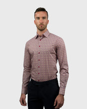 Load image into Gallery viewer, VINCENT &amp; FRANKS S183638122A FUCHSIA LIBERTY PRINT SLIM SC SHIRT
