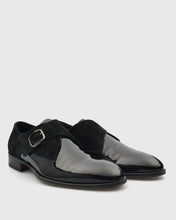 Load image into Gallery viewer, VINCENT &amp; FRANKS VFW23MS BLACK SHINY PATENT MONK STRAP SHOE
