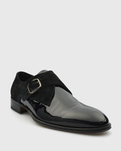 Load image into Gallery viewer, VINCENT &amp; FRANKS VFW23MS BLACK SHINY PATENT MONK STRAP SHOE
