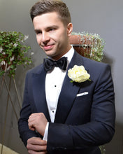 Load image into Gallery viewer, FRANCESCO TOME TYOFT-01 SELF TIE PLAIN BLACK SILK BOW
