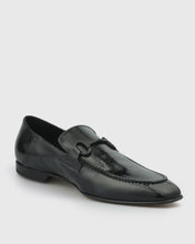 Load image into Gallery viewer, VINCENT &amp; FRANKS VFS21 BLACK PERFORATED PATENT LOAFER
