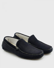 Load image into Gallery viewer, ANTICA CALZOLERIA 801-C NAVY SUEDE DRIVING SHOE
