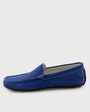 Load image into Gallery viewer, ANTICA CALZOLERIA 801-C AZZURRO SUEDE DRIVING SHOE
