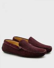 Load image into Gallery viewer, ANTICA CALZOLERIA  801-C MAROON SUEDE DRIVING SHOE
