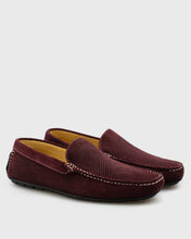 Load image into Gallery viewer, ANTICA CALZOLERIA 801-C MAROON SUEDE DRIVING SHOE
