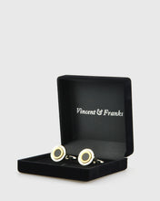 Load image into Gallery viewer, VINCENT &amp; FRANKS VF22204R GOL-BLK CUFFLINKS
