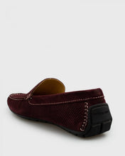 Load image into Gallery viewer, ANTICA CALZOLERIA  801-C MAROON SUEDE DRIVING SHOE
