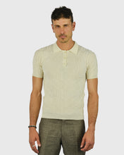 Load image into Gallery viewer, VINCENT &amp; FRANKS S221VF CREAM SS KNITTED POLO
