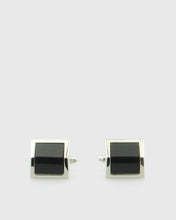 Load image into Gallery viewer, VINCENT &amp; FRANKS VF22730SQ BLACK CUFFLINKS
