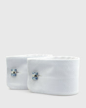 Load image into Gallery viewer, VINCENT &amp; FRANKS VF23026 BLUE MOSAIC MOP CUFFLINKS
