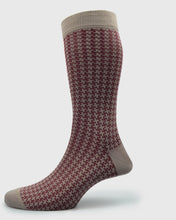 Load image into Gallery viewer, VISCONTI VISC-S22 HOUNDSTOOTH WINE SOCKS
