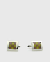 Load image into Gallery viewer, VINCENT &amp; FRANKS VF22591GR CHECK CAT EYE CUFFLINKS
