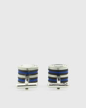 Load image into Gallery viewer, VINCENT &amp; FRANKS VF28204SS BLUE-BLACK CUFFLINKS
