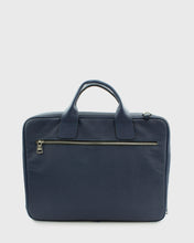 Load image into Gallery viewer, KARL LAGERFELD 8159025-660 CALF LEATHER NAVY LAPTOP BAG
