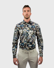 Load image into Gallery viewer, VINCENT &amp; FRANKS S183638211C BROWN FLORAL LIBERTY PRINT SLIM SC SHIRT
