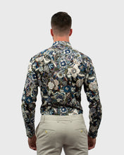 Load image into Gallery viewer, VINCENT &amp; FRANKS S183638211C BROWN FLORAL LIBERTY PRINT SLIM SC SHIRT
