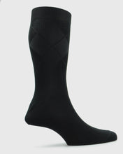Load image into Gallery viewer, VISCONTI A238V TEXTURED BLACK SOCKS

