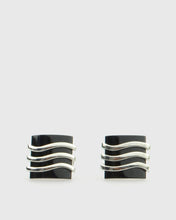Load image into Gallery viewer, VINCENT &amp; FRANKS VF29538 STERLING SILVER ONYX CUFFLINKS
