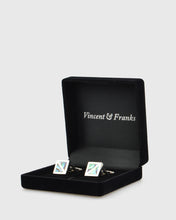 Load image into Gallery viewer, VINCENT &amp; FRANKS VF23160A ABALONE CUFFLINKS
