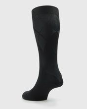 Load image into Gallery viewer, VISCONTI A238V TEXTURED BLACK SOCKS
