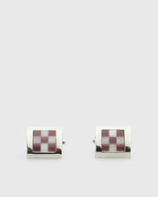 Load image into Gallery viewer, VINCENT &amp; FRANKS VF23127MA CHECK CAT EYE CUFFLINKS
