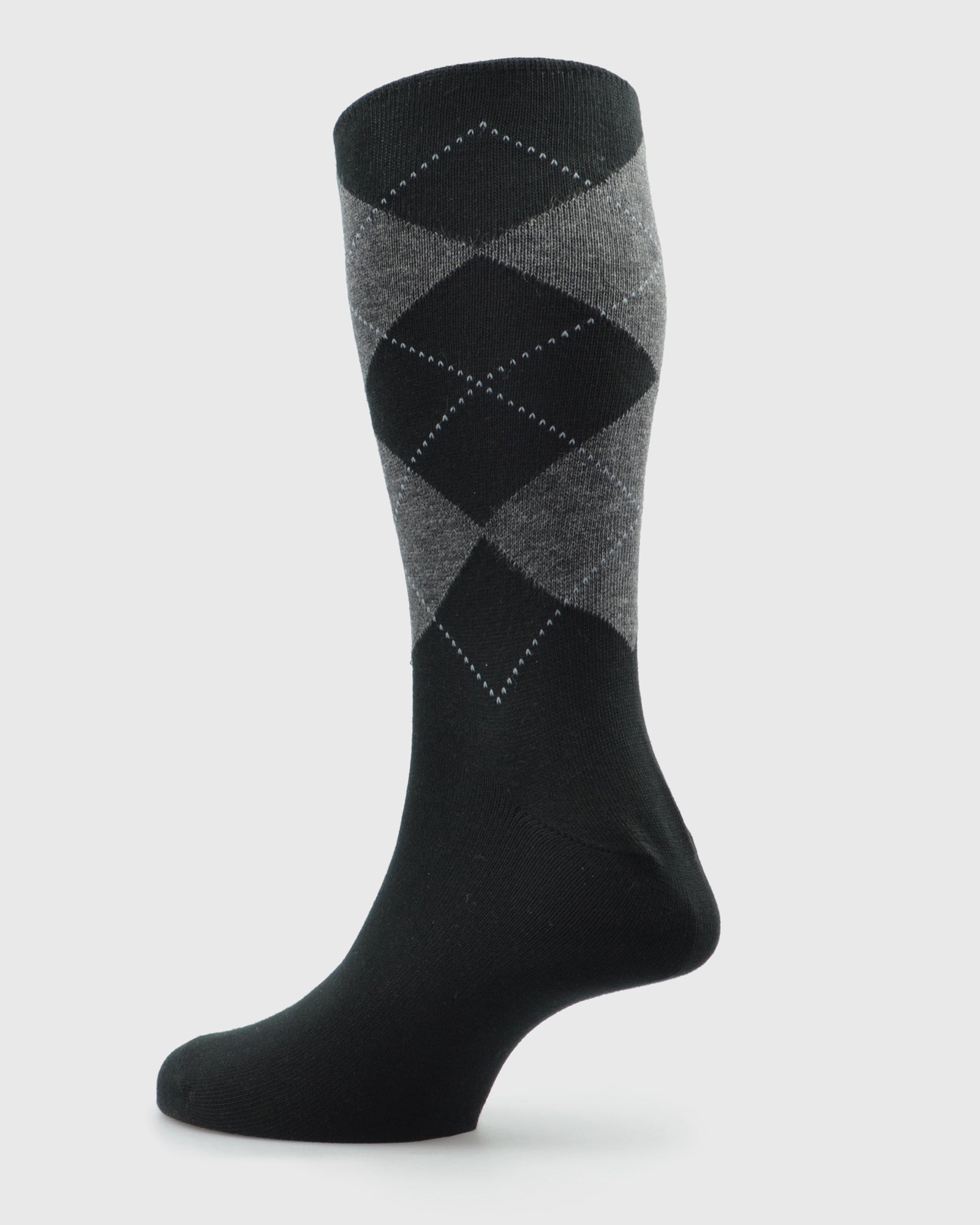 VISCONTI A.SRGYLE TEXTURED CHARCOAL SOCKS