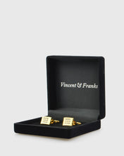 Load image into Gallery viewer, VINCENT &amp; FRANKS VF55553G GOLD-PLATED CUFFLINKS
