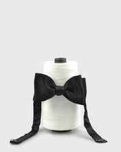 Load image into Gallery viewer, FRANCESCO TOME SS21TYO-01 SELF TIE BLACK SILK BOW
