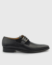 Load image into Gallery viewer, L&#39;STONY 85553MS PERFORATED SEMI PATENT BLACK MONK STRAP
