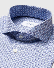 Load image into Gallery viewer, ETON 10000096423 GEO-PRINT BLUE SLIM SC SHIRT
