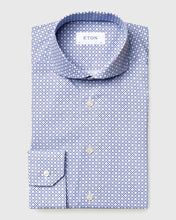 Load image into Gallery viewer, ETON 10000096423 GEO-PRINT BLUE SLIM SC SHIRT
