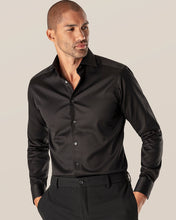 Load image into Gallery viewer, ETON 30007951118 BLACK SIGNATURE TWILL SLIM SINGLE CUFF SHIRT
