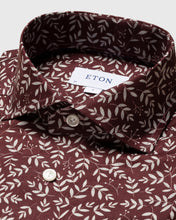 Load image into Gallery viewer, ETON 10000394057 MAROON PRINT SLIM SC SHIRT
