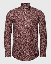 Load image into Gallery viewer, ETON 10000394057 MAROON PRINT SLIM SC SHIRT
