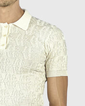 Load image into Gallery viewer, VINCENT &amp; FRANKS S221VF CREAM SS KNITTED POLO
