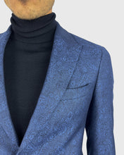 Load image into Gallery viewer, VINCENT &amp; FRANKS VFFJJ950 BLUE JAQUARD JACKET
